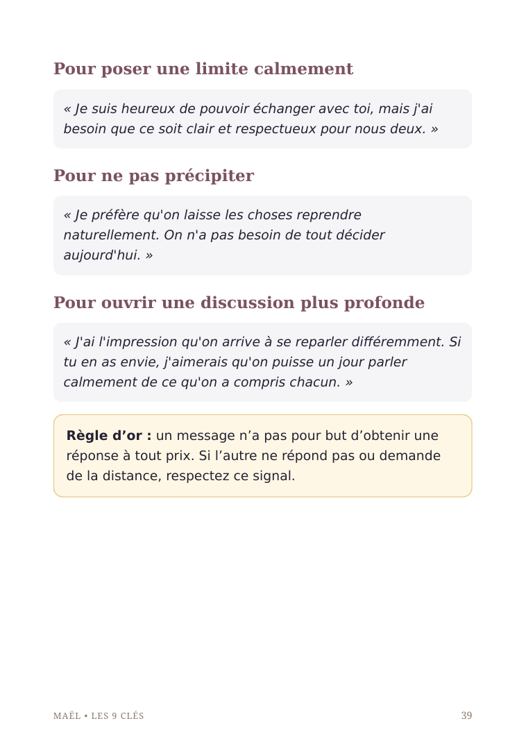 Aperçu des messages